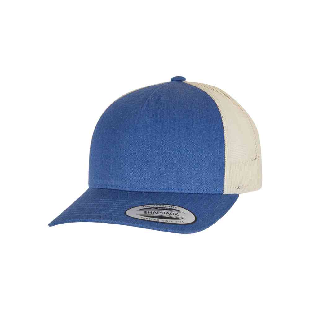 Flexfit - 5-Panel Retro 2-Tone Trucker cap - Blue/Beige